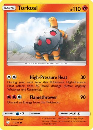 Torkoal (/73) [SM: Shining Legends] Pokemon Single Pokémon