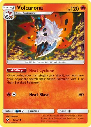 Volcarona (13/73) [SM: Shining Legends] Pokemon Single Pokémon