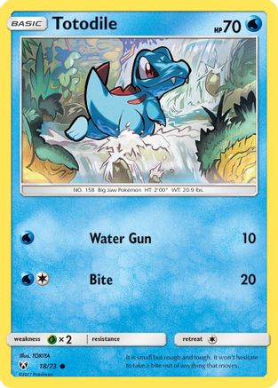 Totodile (18/73) Reverse Holofoil [SM: Shining Legends] Pokemon Single Pokémon
