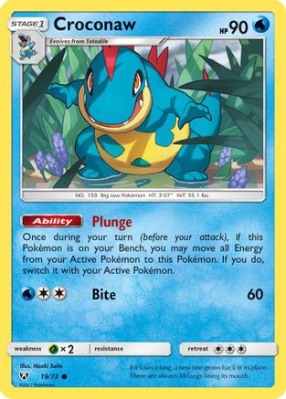 Croconaw (19/73) [SM: Shining Legends] Pokemon Single Pokémon