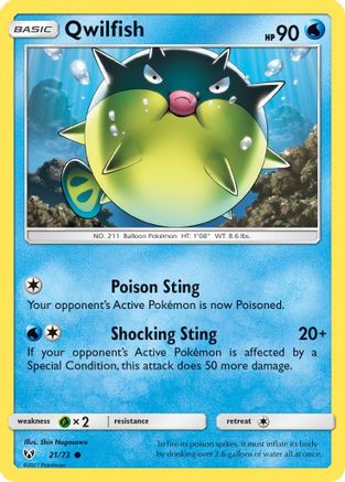 Qwilfish (/73) [SM: Shining Legends] Pokemon Single Pokémon