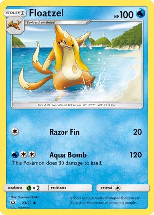 Floatzel (23/73) Reverse Holofoil [SM: Shining Legends] Pokemon Single Pokémon