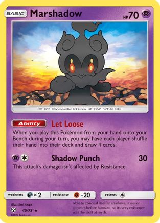 Marshadow (45/73) Reverse Holofoil [SM: Shining Legends] Pokemon Single Pokémon