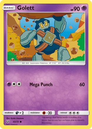 Golett (/73) Reverse Holofoil [SM: Shining Legends] Pokemon Single Pokémon