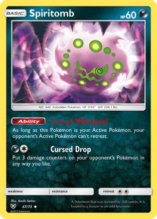 Spiritomb (/73) Reverse Holofoil [SM: Shining Legends] Pokemon Single Pokémon