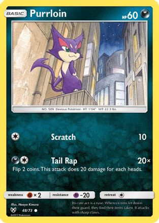 Purrloin (/73) Reverse Holofoil [SM: Shining Legends] Pokemon Single Pokémon