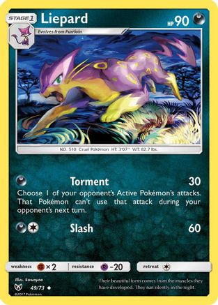 Liepard (/73) Reverse Holofoil [SM: Shining Legends] Pokemon Single Pokémon