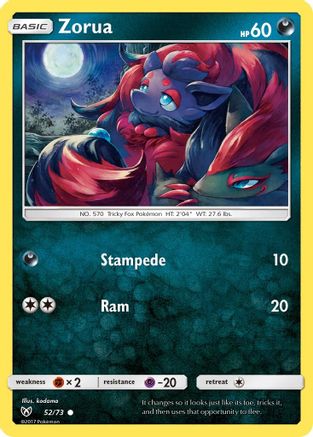 Zorua (52/73) [SM: Shining Legends] Pokemon Single Pokémon