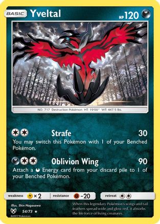 Yveltal (54/73) Reverse Holofoil [SM: Shining Legends] Pokemon Single Pokémon