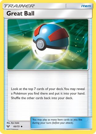 Great Ball (60/73) Reverse Holofoil [SM: Shining Legends] Pokemon Single Pokémon