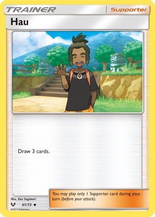 Hau (/73) Reverse Holofoil [SM: Shining Legends] Pokemon Single Pokémon