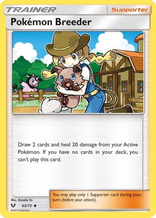 Pokemon Breeder (63/73) Reverse Holofoil [SM: Shining Legends] Pokemon Single Pokémon