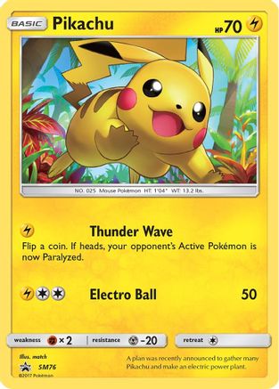 Pikachu - SM76 (SM76/248) Holofoil [SM: Black Star Promos] Pokemon Single Pokémon