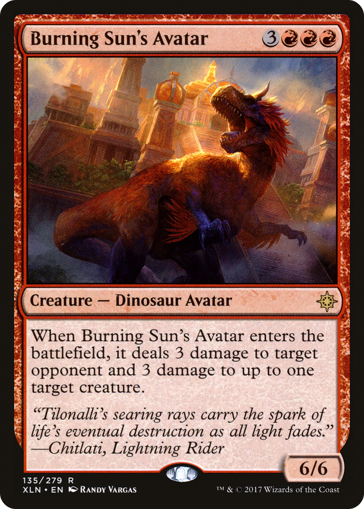 Burning Sun's Avatar (XLN-135) [Ixalan] Foil MTG Single Wizards of the Coast