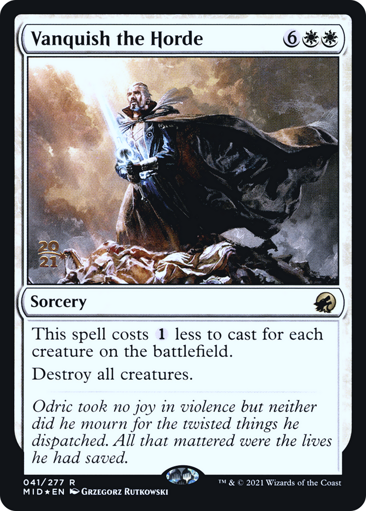 Vanquish the Horde (PRE-041) [Innistrad: Midnight Hunt Promos] Foil MTG Single Wizards of the Coast