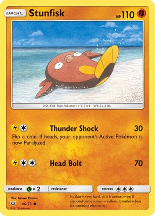 Stunfisk (/73) Reverse Holofoil [SM: Shining Legends] Pokemon Single Pokémon