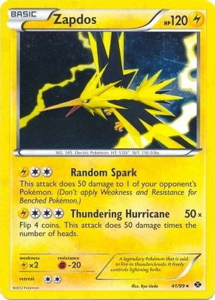 Zapdos - 41/99 (Next Destinies) () Holofoil [Misc: Blister Exclusives] Pokemon Single Pokémon