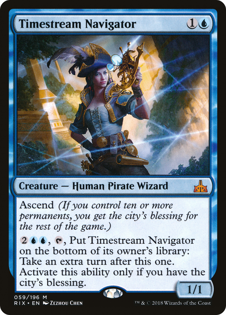 Timestream Navigator (RIX-059) [Rivals of Ixalan] Foil MTG Single Wizards of the Coast