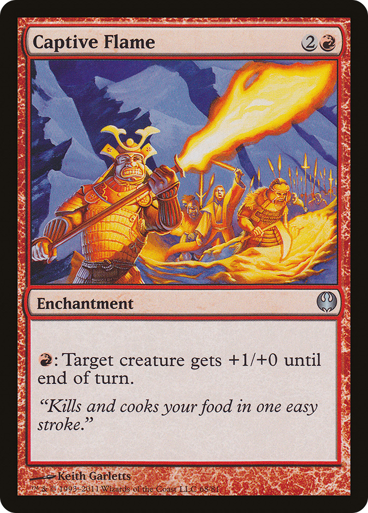 Captive Flame (DDG-068) [Misc] Duel Decks: Knights vs. Dragons MTG Single Wizards of the Coast