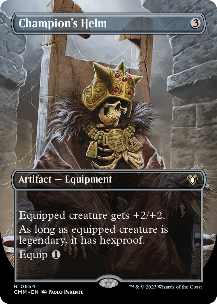 Champion's Helm (CMM-654) [Commander Masters] (Borderless) MTG Single Wizards of the Coast