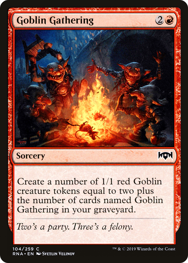 Goblin Gathering (RNA-104) [Ravnica Allegiance] MTG Single Wizards of the Coast