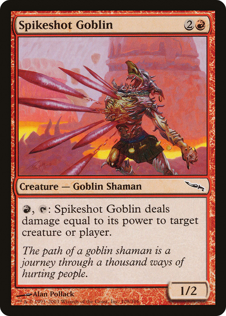 Spikeshot Goblin (MRD-108) [Mirrodin] MTG Single Wizards of the Coast
