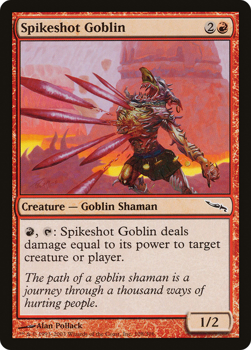 Spikeshot Goblin (MRD-108) [Mirrodin] MTG Single Wizards of the Coast