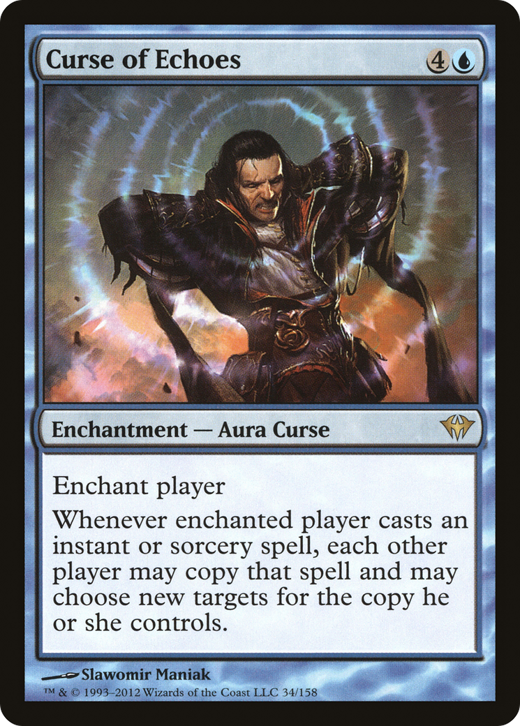 Curse of Echoes (DKA-034) [Dark Ascension] MTG Single Wizards of the Coast