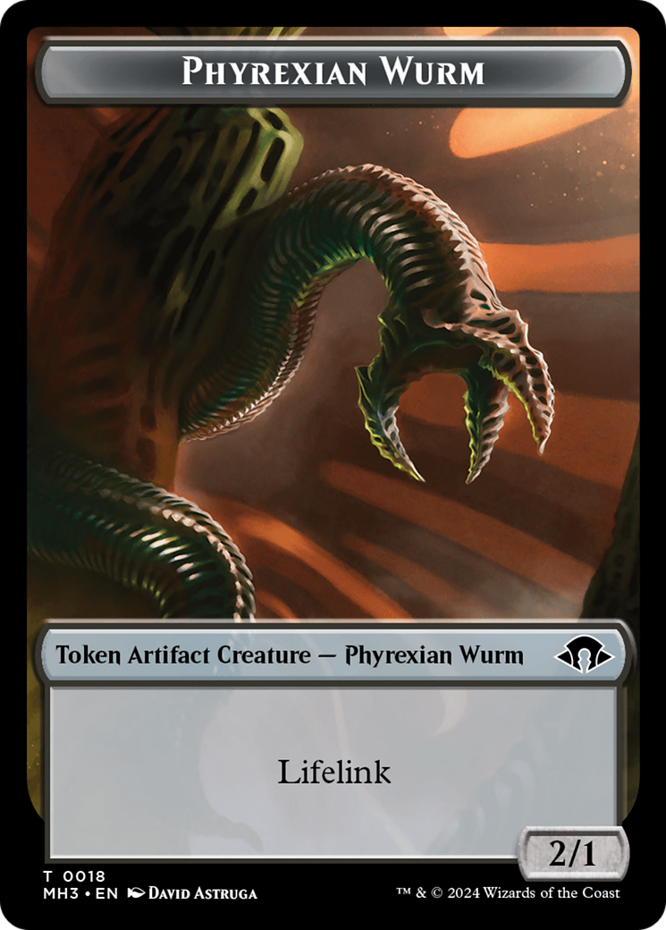Phyrexian Wurm (TMH3-018) [Tokens] Modern Horizons 3 Tokens MTG Single Wizards of the Coast
