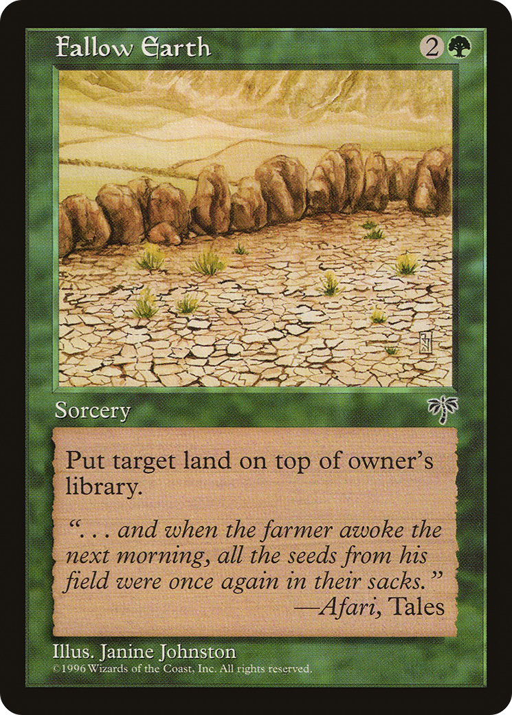 Fallow Earth (MIR-) [Mirage] MTG Single Wizards of the Coast