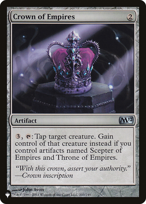 Crown of Empires (LIST-M12-203) [Mystery Booster] The List MTG Single Wizards of the Coast