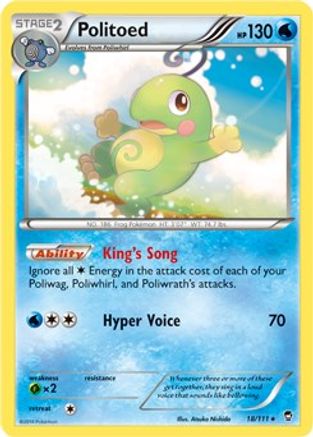 Politoed - 18/111 (Cosmos Holo) Holofoil [Misc: Cards & Products] Pokemon Single Pokémon