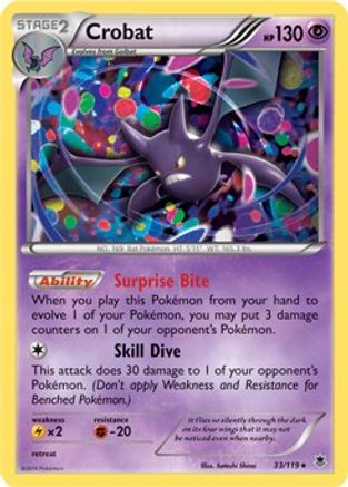 Crobat - 33/119 (Cosmos Holo) Holofoil [Misc: Cards & Products] Pokemon Single Pokémon