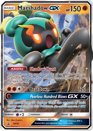 Marshadow GX SM59/248 Holofoil [SM: Black Star Promos] Pokemon Single Pokémon