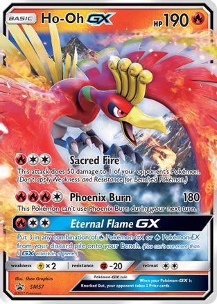 Ho-Oh GX - SM57 (SM57/248) - [SM: Black Star Promos] Holofoil Pokemon Single Pokémon