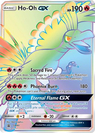 Ho-Oh GX - SM80 (SM80/248) - [SM: Black Star Promos] Holofoil Pokemon Single Pokémon