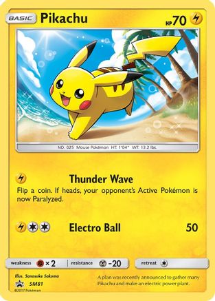 Pikachu - SM81 (SM81/248) Holofoil [SM: Black Star Promos] Pokemon Single Pokémon