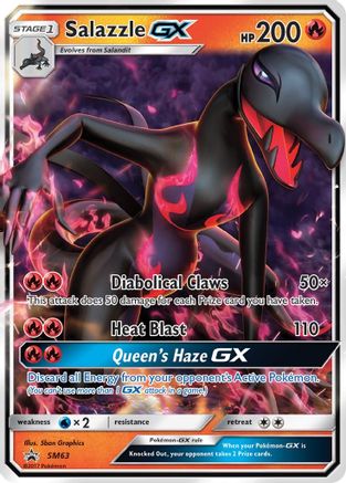 Salazzle GX - SM63 (SM63/248) - [SM: Black Star Promos] Holofoil Pokemon Single Pokémon