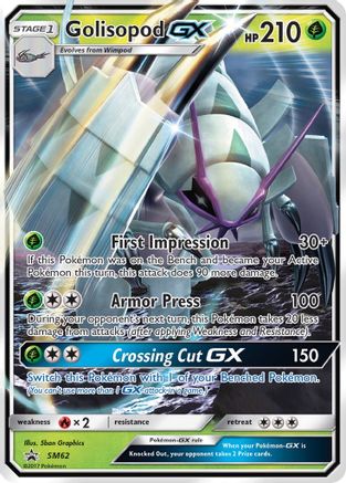 Golisopod GX - SM62 (SM62/248) Holofoil [SM: Black Star Promos] Pokemon Single Pokémon