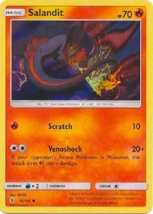 Salandit 15/145 (Collection Promo) () Holofoil [Promos: League & Championship Cards] Pokemon Single Pokémon