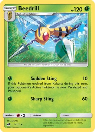 Beedrill (/111) [SM: Crimson Invasion] Pokemon Single Pokémon