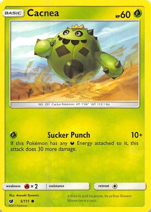 Cacnea (5/111) Reverse Holofoil [SM: Crimson Invasion] Pokemon Single Pokémon