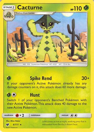 Cacturne (6/111) [SM: Crimson Invasion] Pokemon Single Pokémon