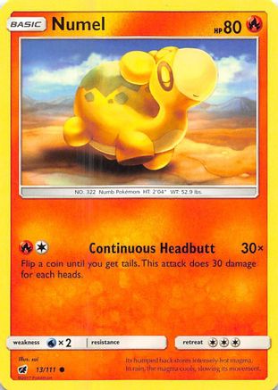 Numel (13/111) [SM: Crimson Invasion] Pokemon Single Pokémon