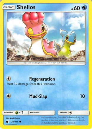 Shellos (29/111) [SM: Crimson Invasion] Pokemon Single Pokémon