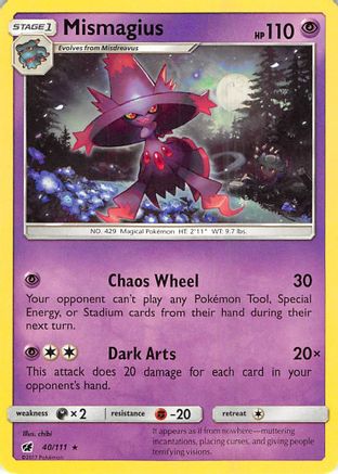 Mismagius (40/111) Reverse Holofoil [SM: Crimson Invasion] Pokemon Single Pokémon