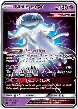 Nihilego GX (49/111) Holofoil [SM: Crimson Invasion] Pokemon Single Pokémon
