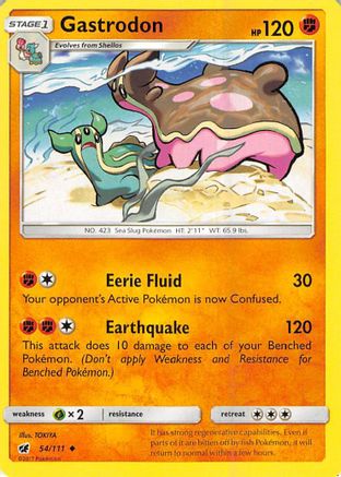 Gastrodon (54/111) Reverse Holofoil [SM: Crimson Invasion] Pokemon Single Pokémon