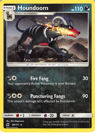 Houndoom (59/111) [SM: Crimson Invasion] Pokemon Single Pokémon