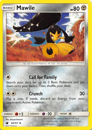 Mawile (64/111) Reverse Holofoil [SM: Crimson Invasion] Pokemon Single Pokémon